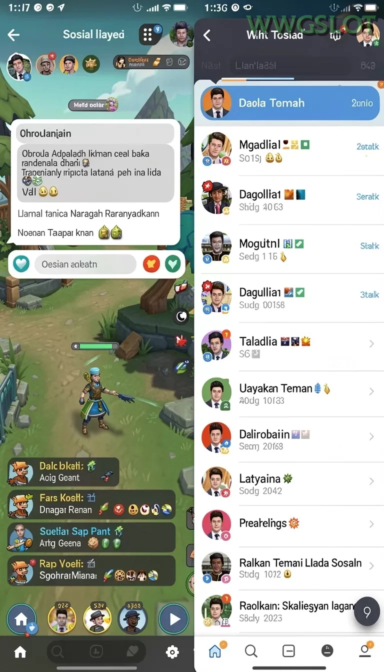 Cuplikan layar RP8 — menu navigasi