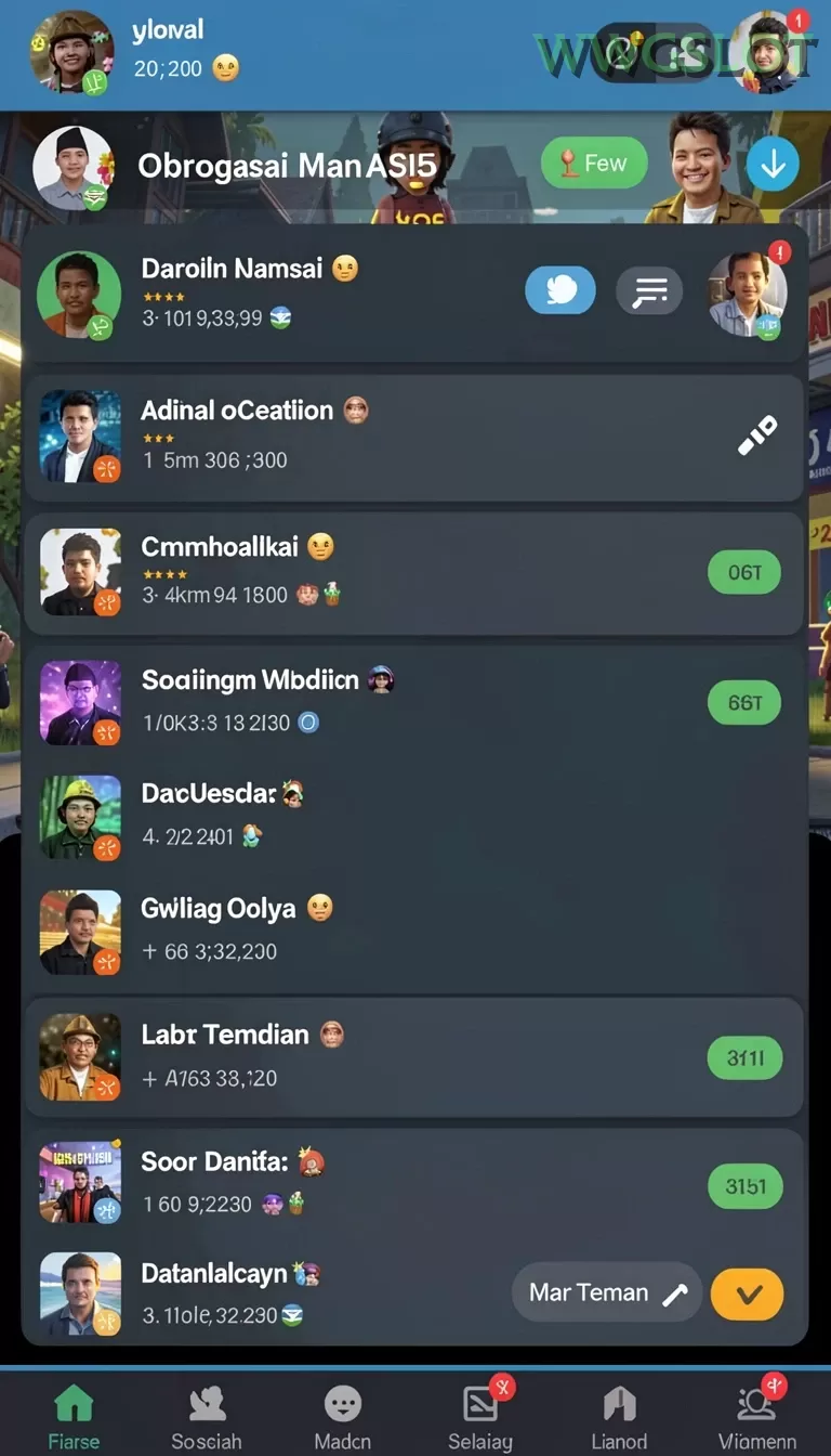 Cuplikan layar EVIP3 — menu navigasi